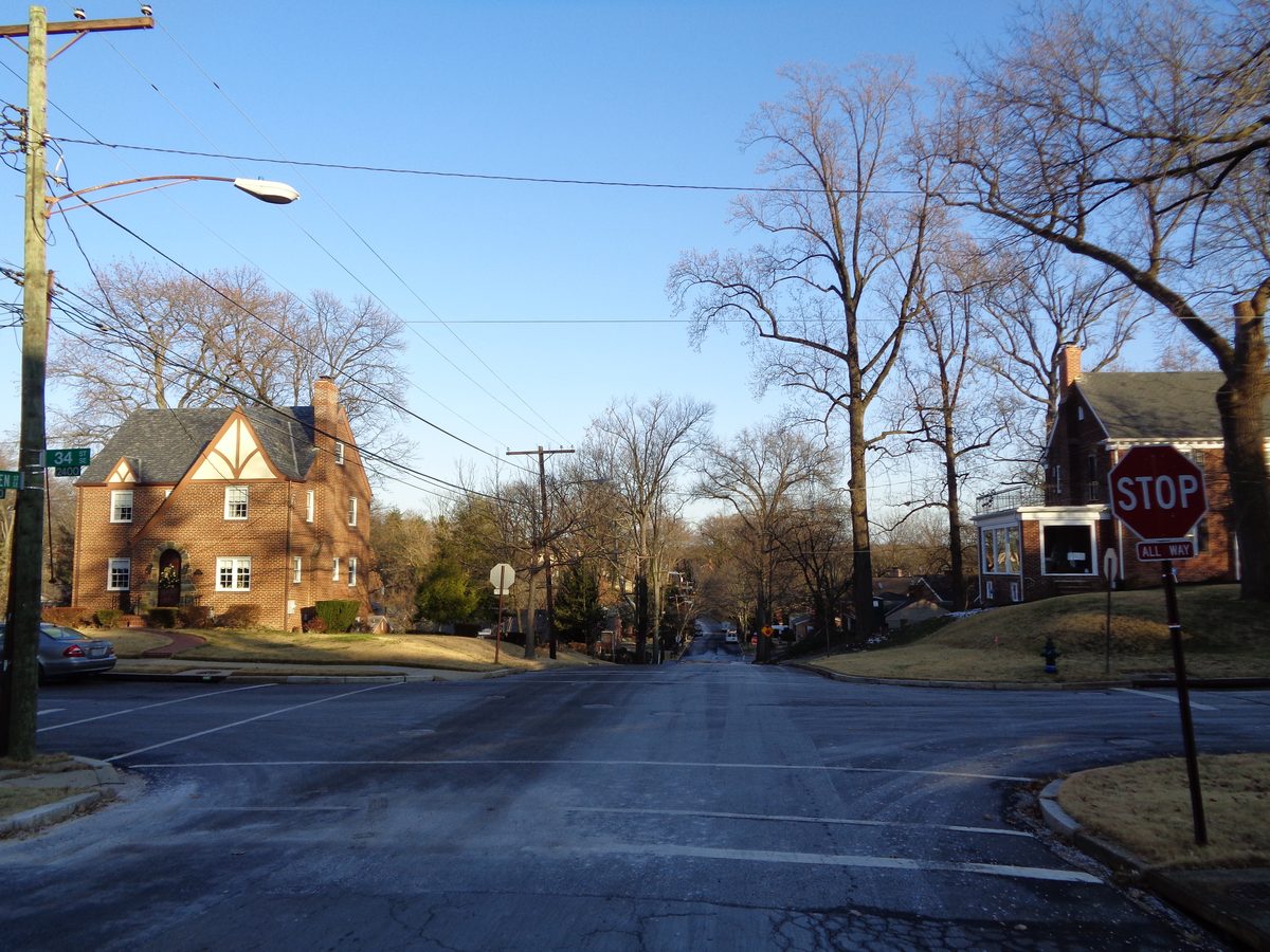 34th St. and Camden St., SE in Hillcrest, Washington, DC in Hillcrest, DC
