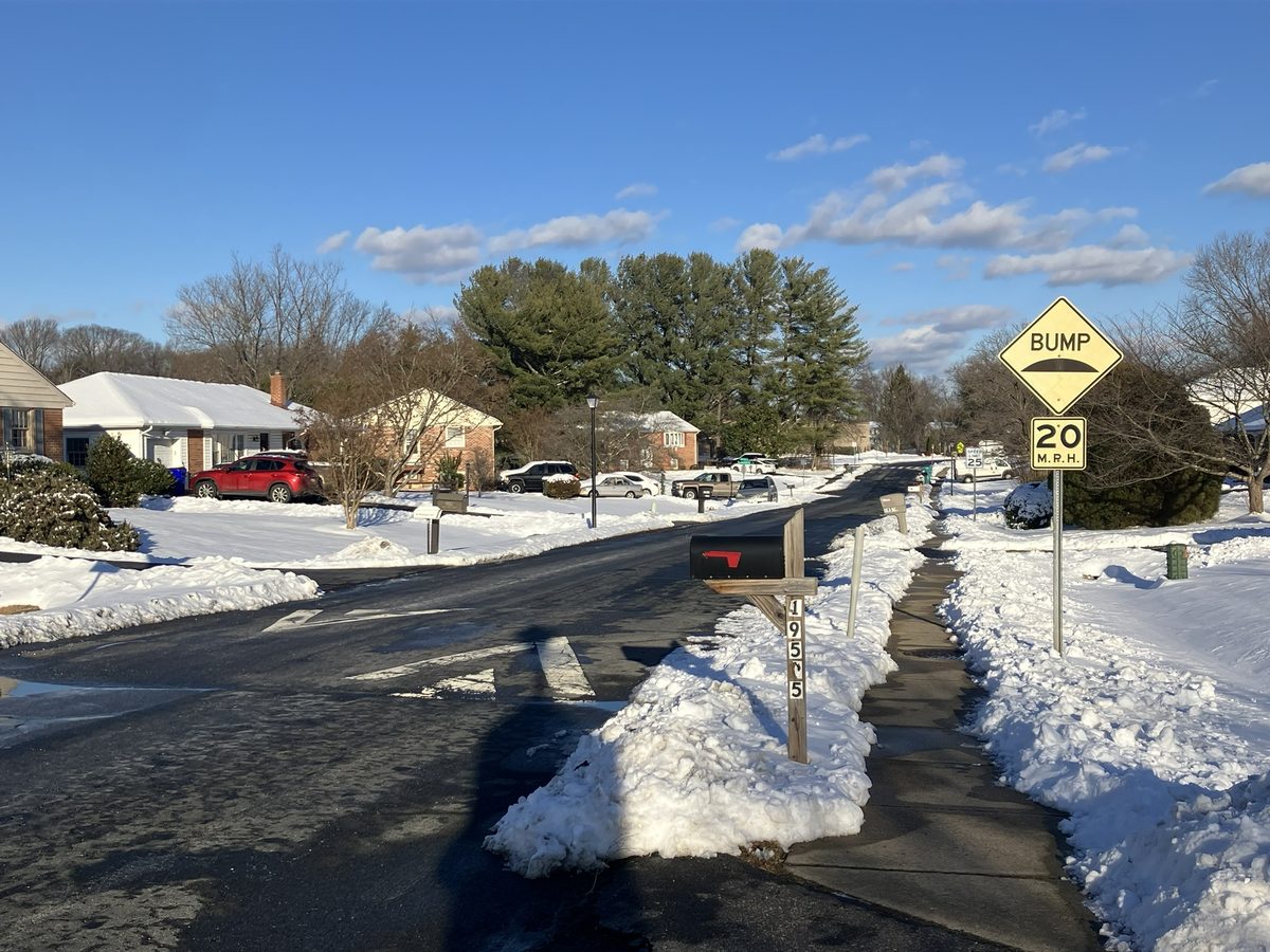 Snowy Olney Maryland in Olney, MD