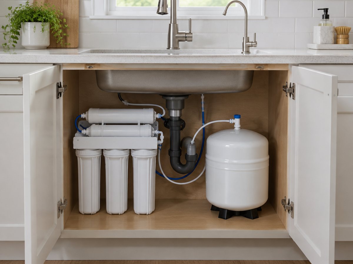 Reverse Osmosis Drinking Water installed in a DMV home